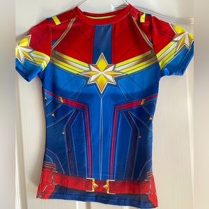 Captain Marvel costume shirt NWT